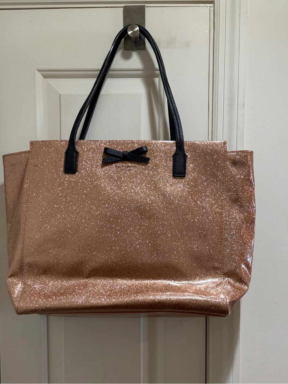 Kate Spade ♠️ Shimmer Rise Gold Large Tote Bag
